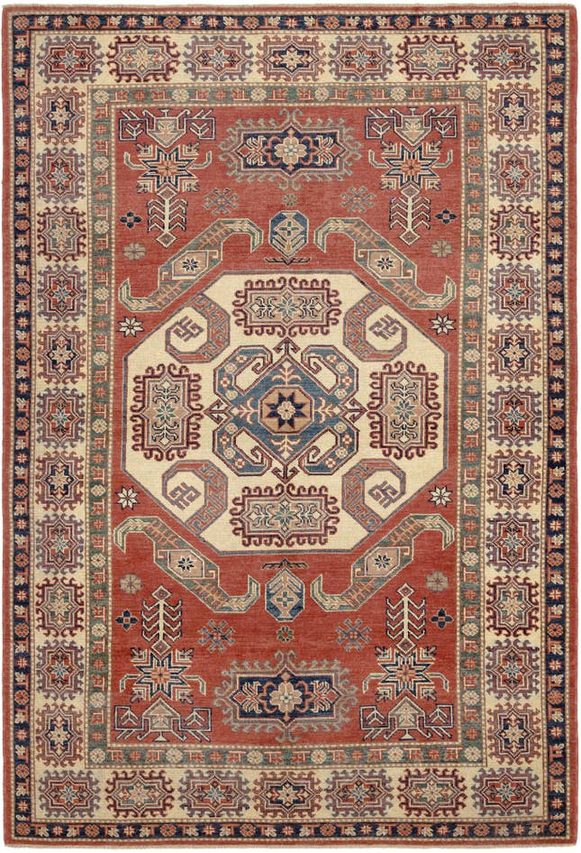 Detail image of 5' 9 x 8' 5 Hand Knotted Kazak Rug