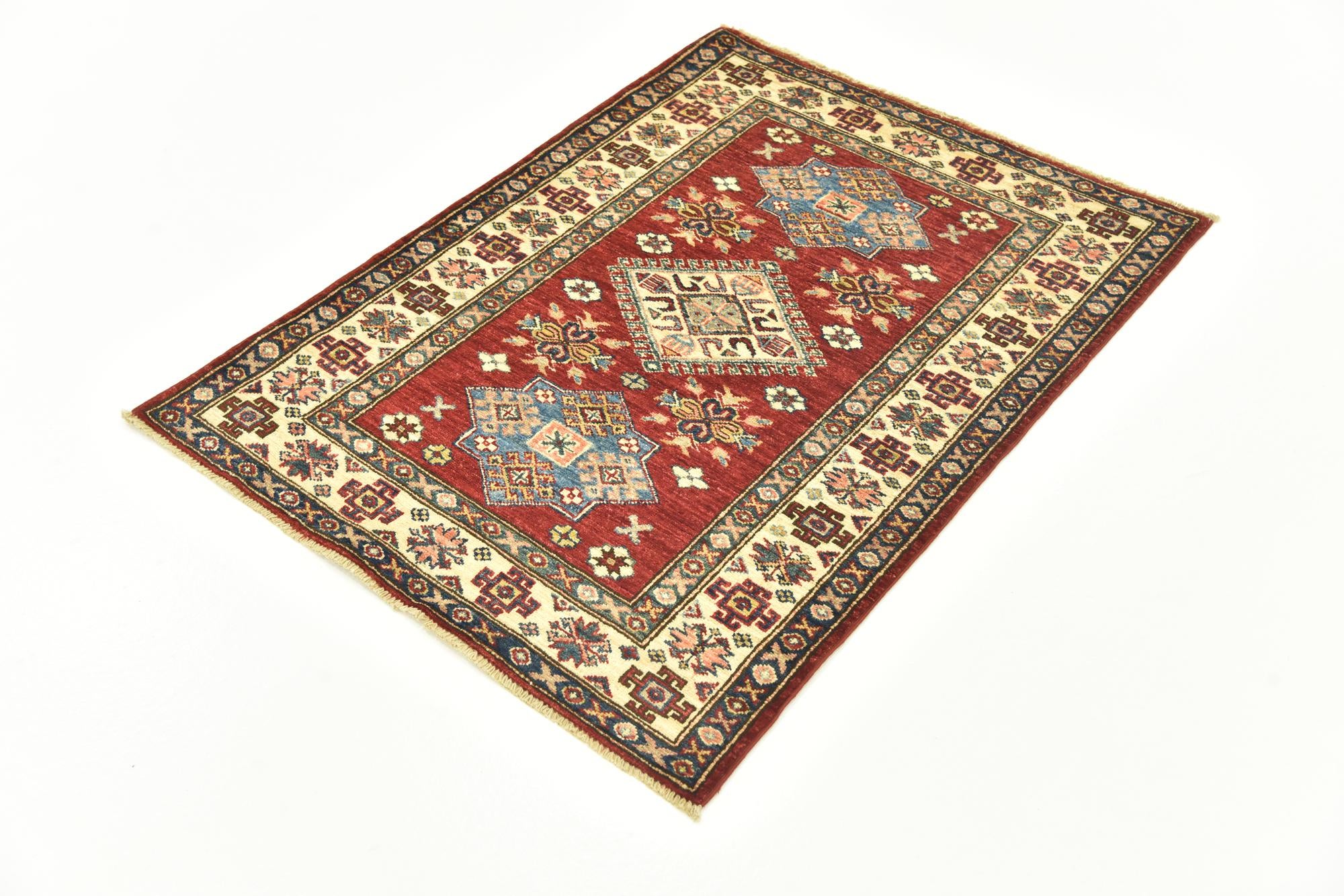 2' 10 x 3' 10 Hand Knotted Kazak Oriental Rug