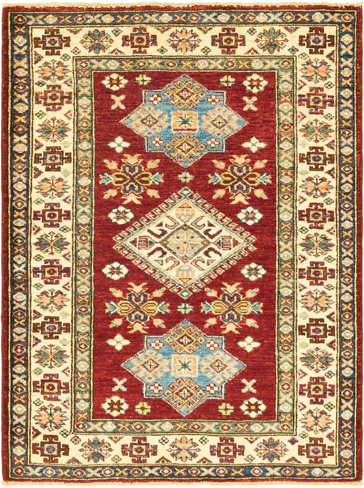 2' 10 x 3' 10 Hand Knotted Kazak Oriental Rug