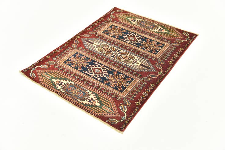 Detail image of 3' x 4' Hand Knotted Kazak Oriental Rug