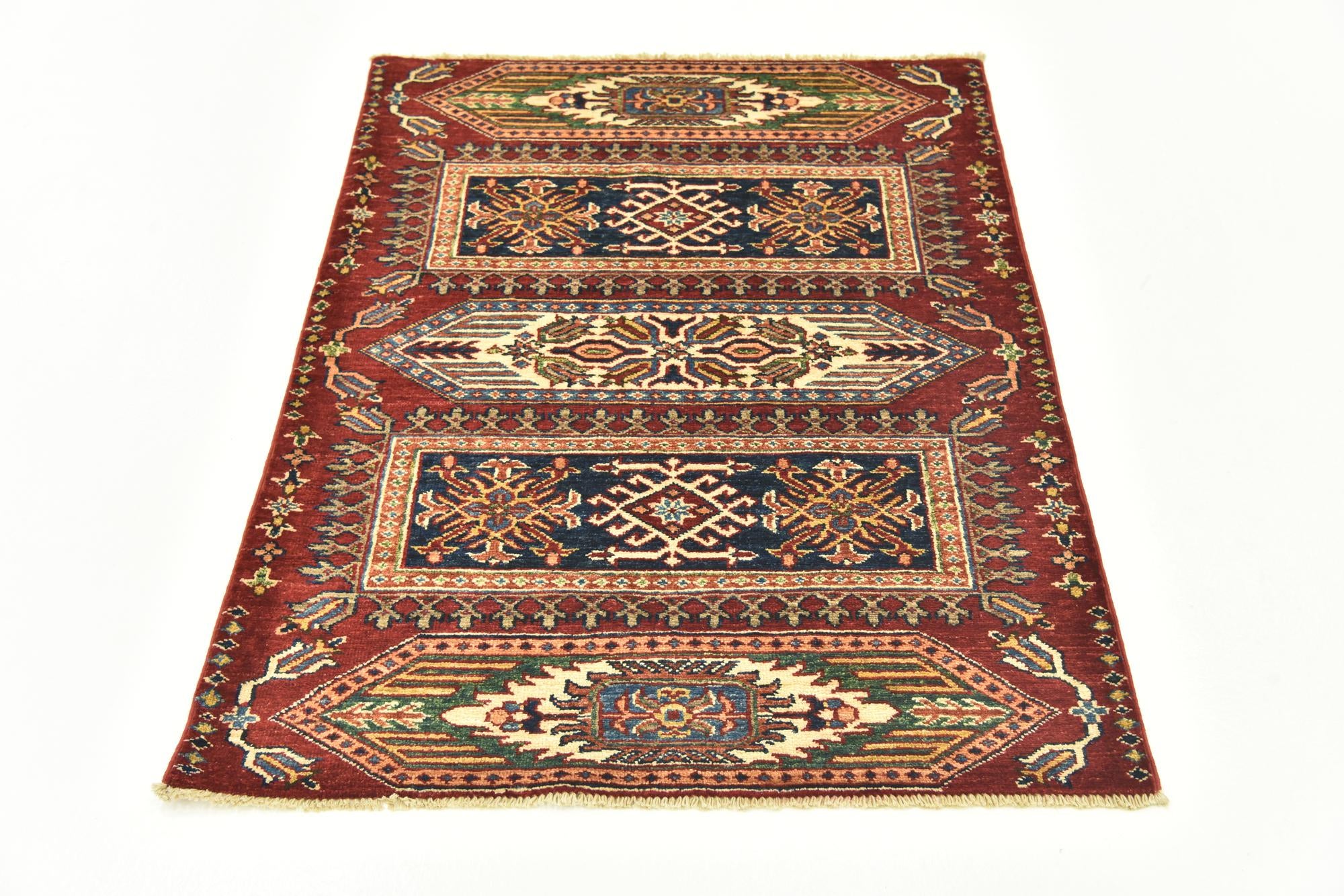 3' x 4' Hand Knotted Kazak Oriental Rug