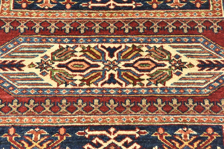 Detail image of 3' x 4' Hand Knotted Kazak Oriental Rug