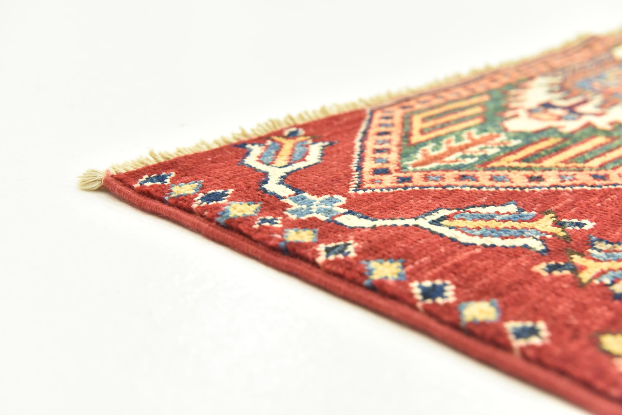 3' x 4' Hand Knotted Kazak Oriental Rug