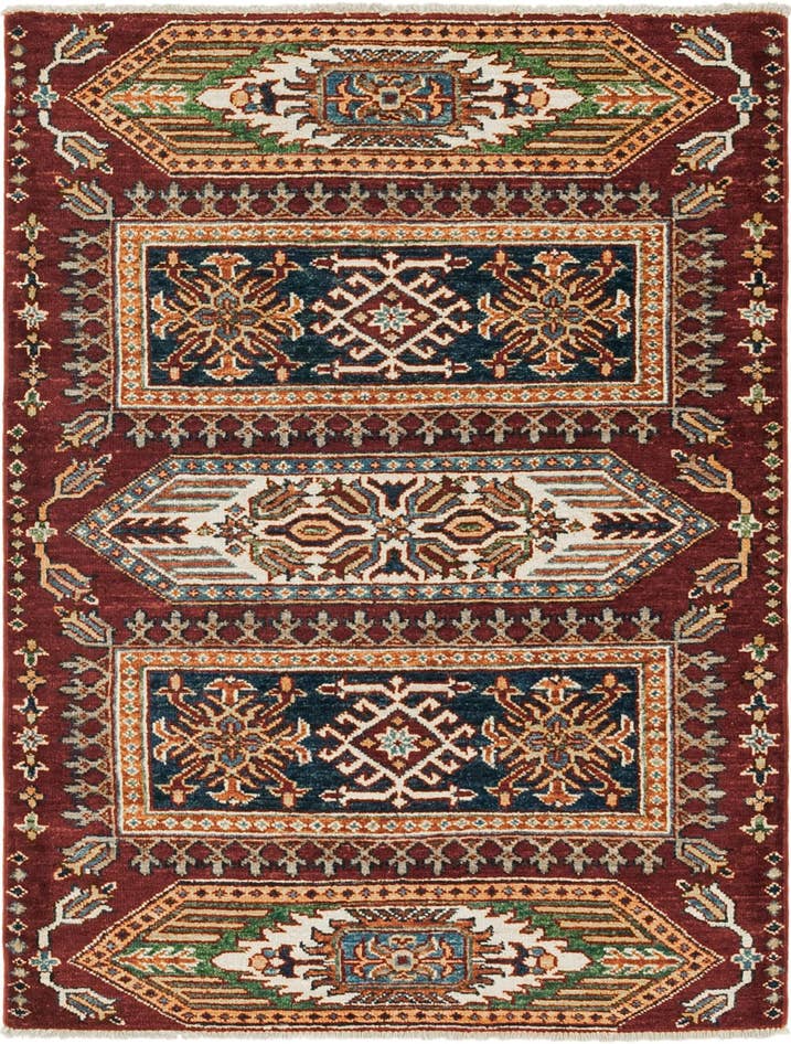Detail image of 3' x 4' Hand Knotted Kazak Oriental Rug