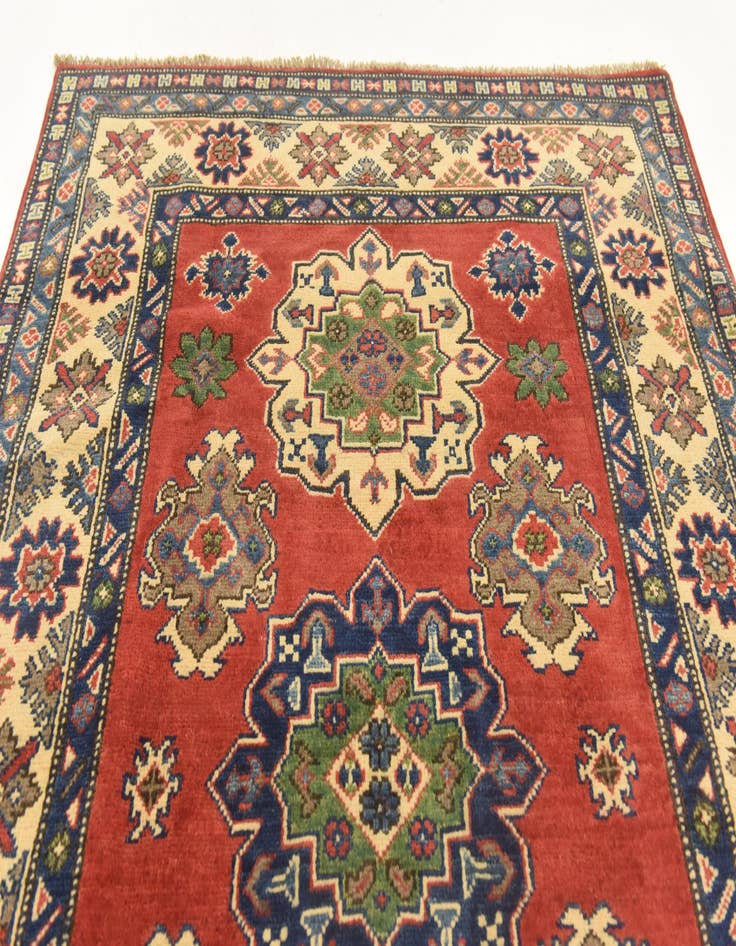 Detail image of 3' 11 x 5' 7 Hand Knotted Kazak Rug