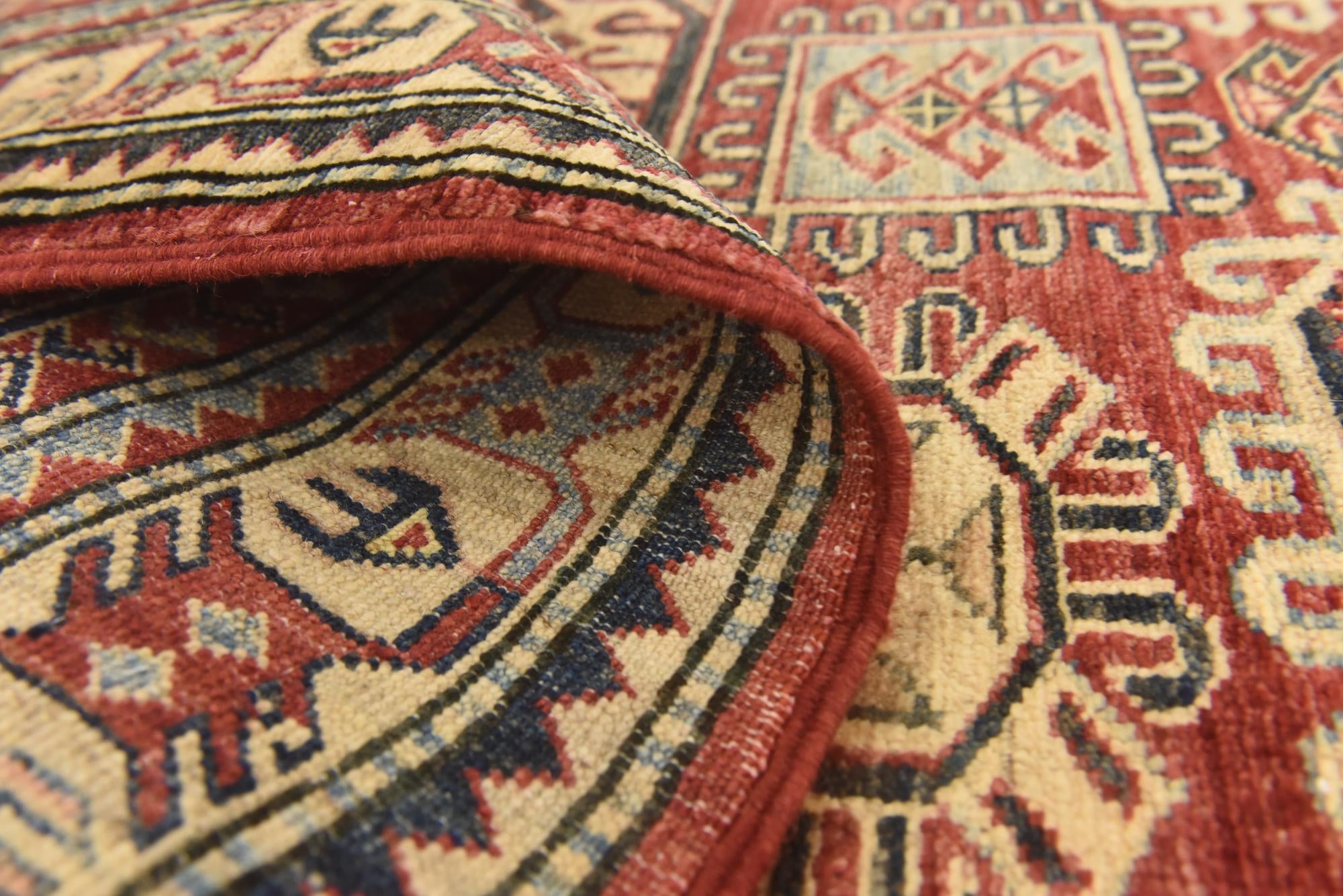 3' 5 x 5' 1 Hand Knotted Kazak Rug