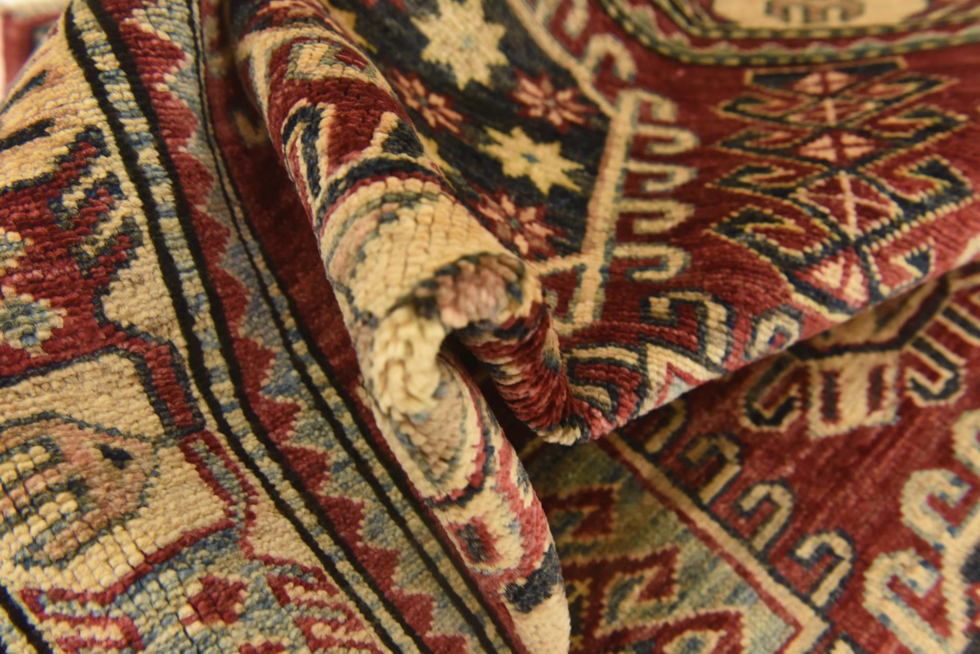 3' 5 x 5' 1 Hand Knotted Kazak Rug