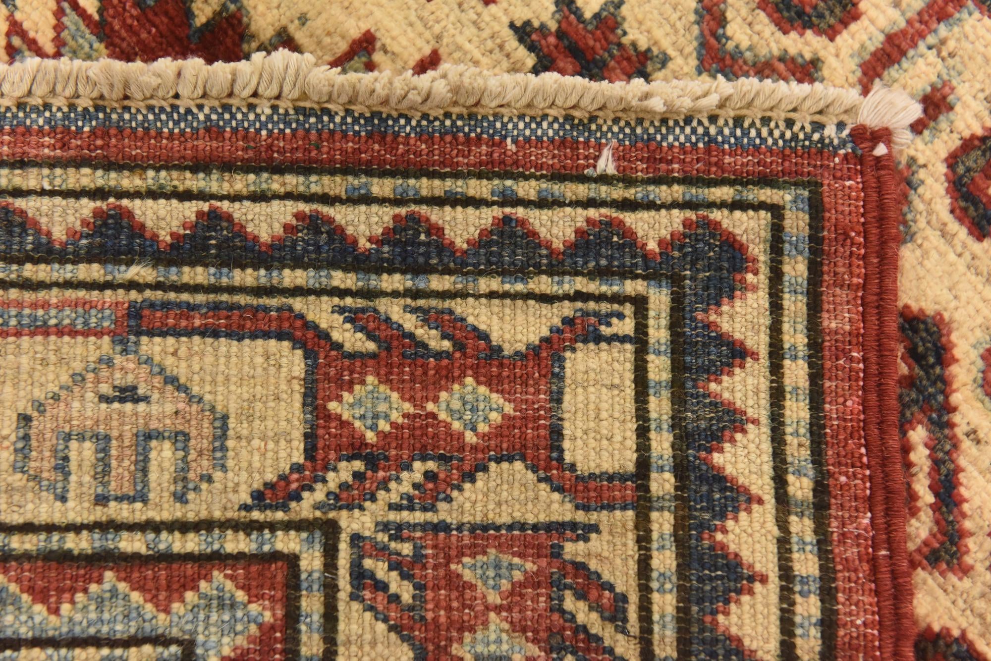 3' 5 x 5' 1 Hand Knotted Kazak Rug