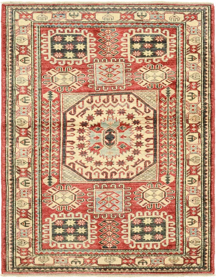 Detail image of 3' 5 x 5' 1 Hand Knotted Kazak Rug