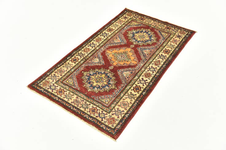 Detail image of 2' 7 x 4' 5 Hand Knotted Kazak Oriental Rug