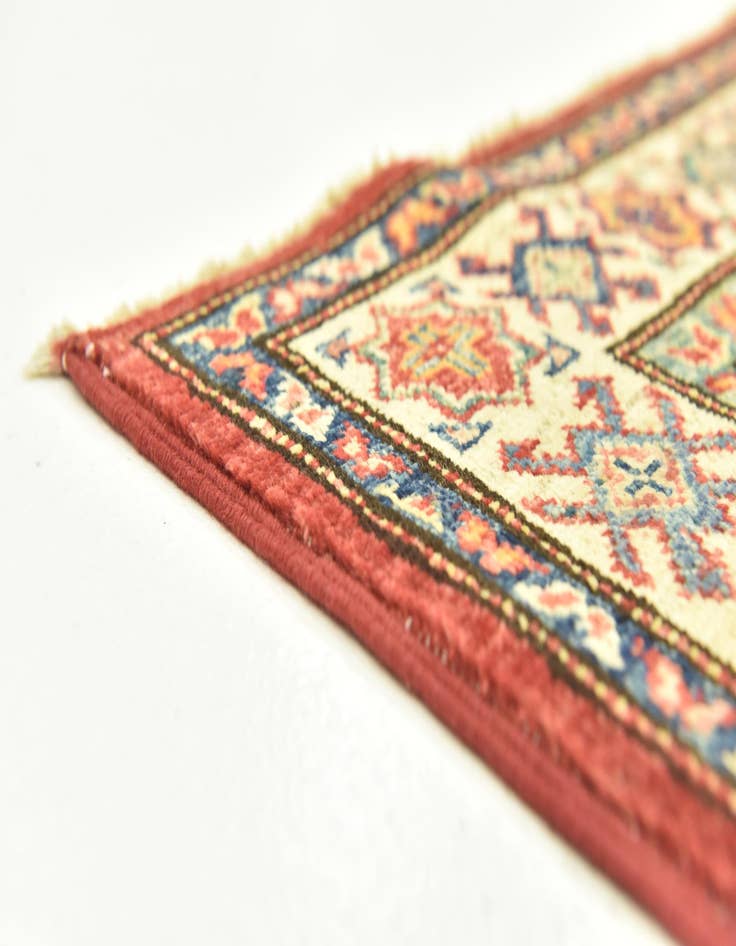 Detail image of 2' 7 x 4' 5  Hand Knotted Kazak Oriental Rug