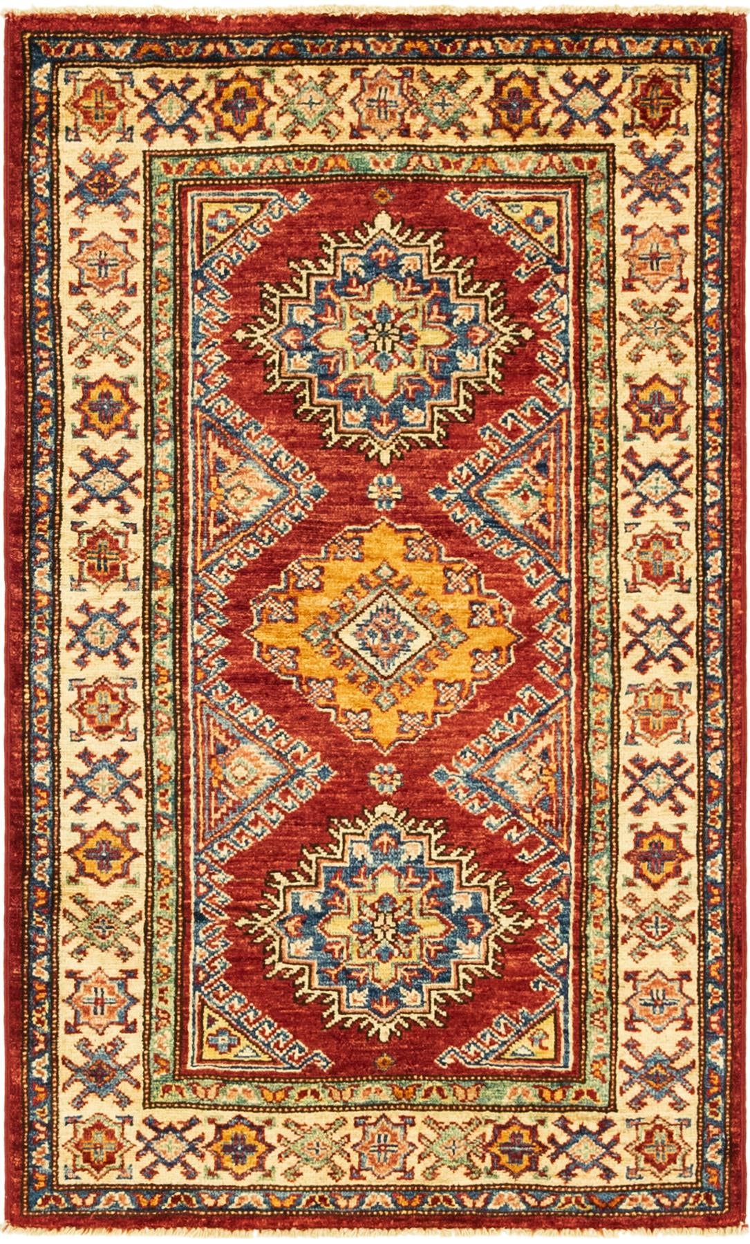 2' 7 x 4' 3 Hand Knotted Kazak Oriental Rug