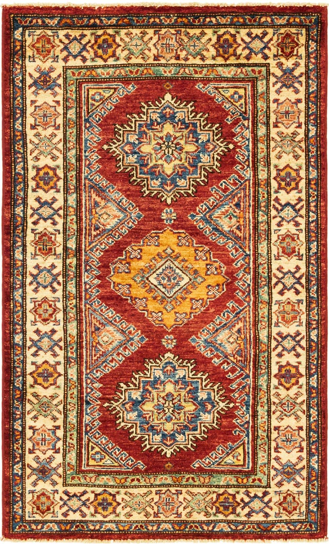 2' 7 x 4' 3 Hand Knotted Kazak Oriental Rug