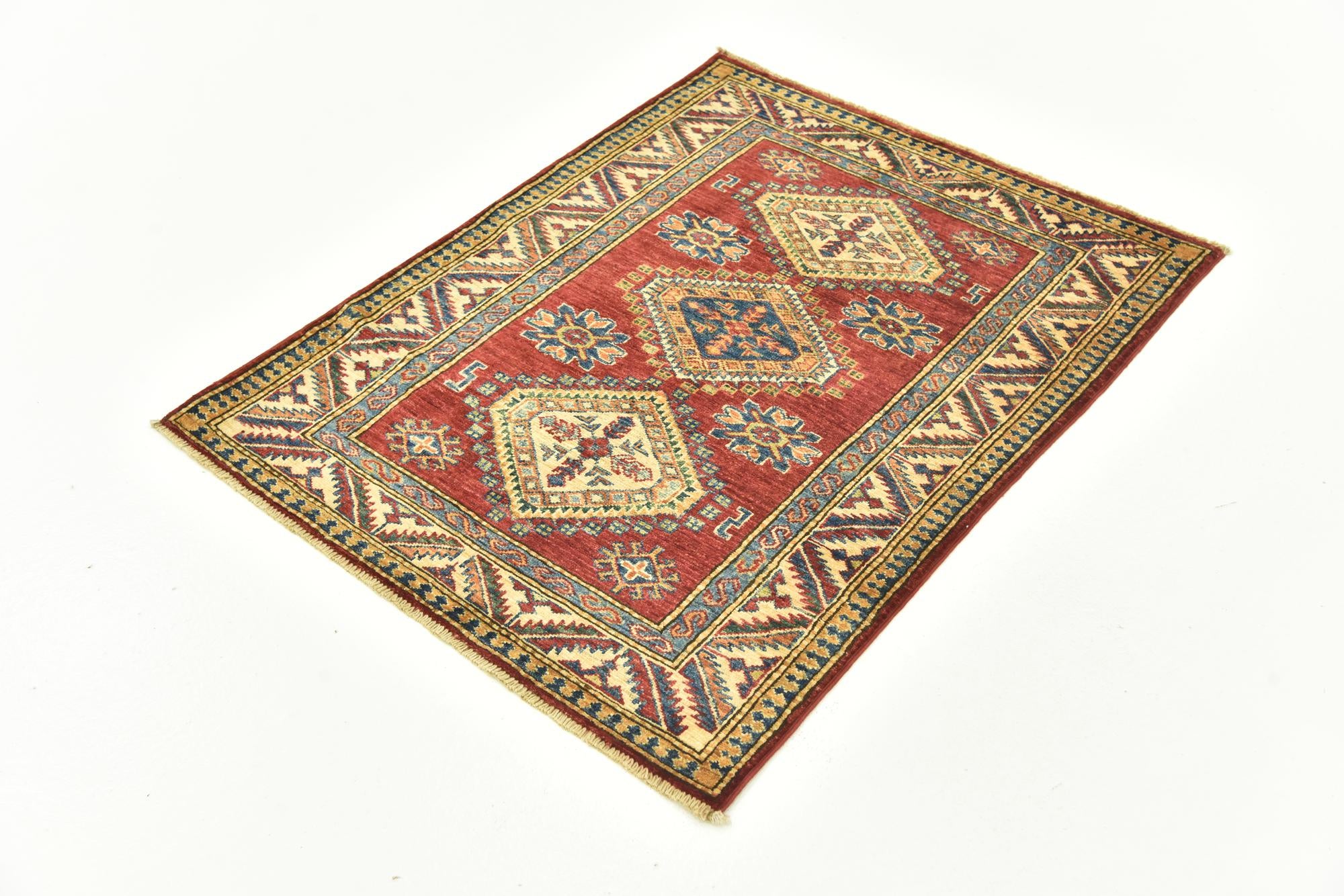 3' x 3' 9 Hand Knotted Kazak Oriental Rug
