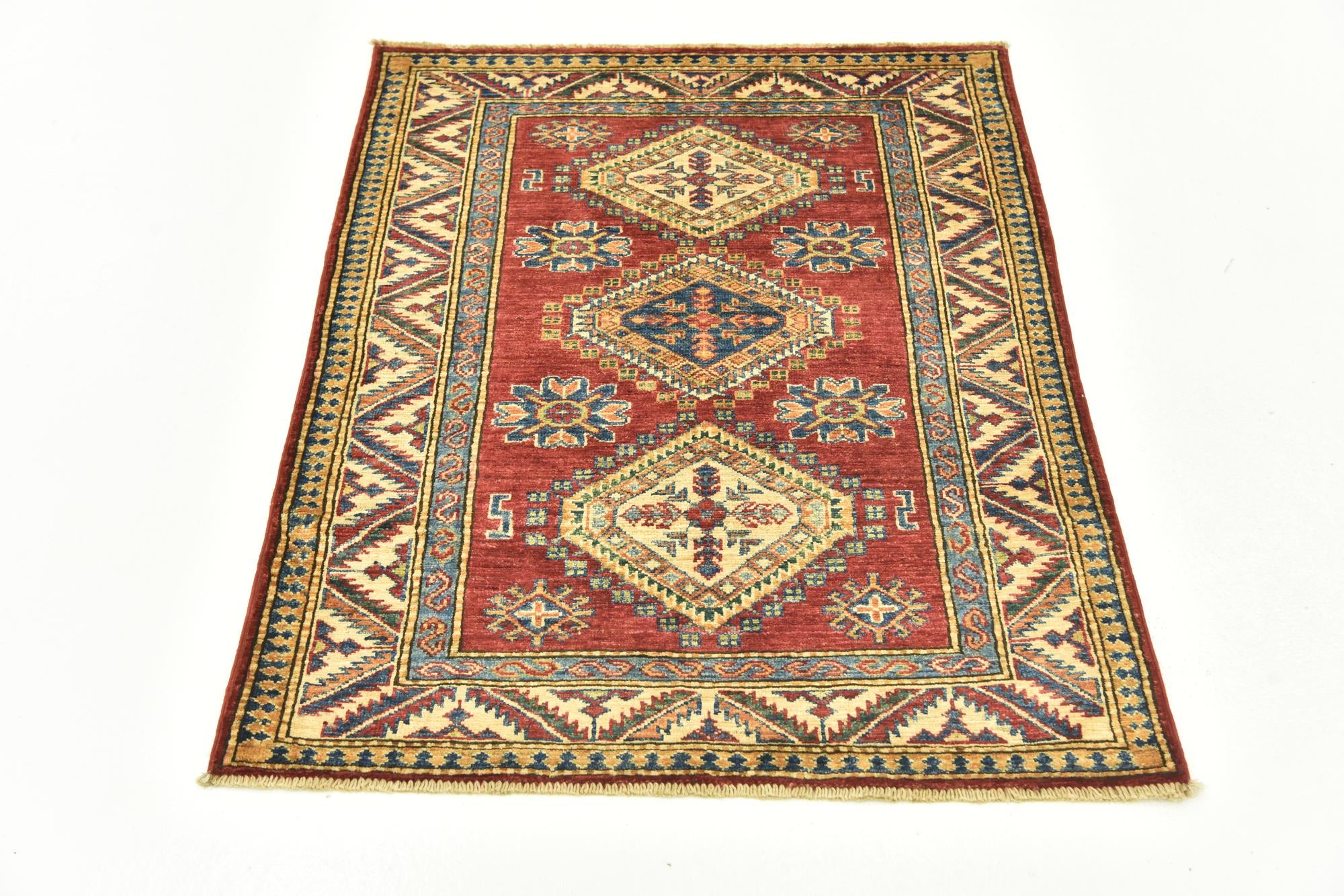 3' x 3' 9 Hand Knotted Kazak Oriental Rug