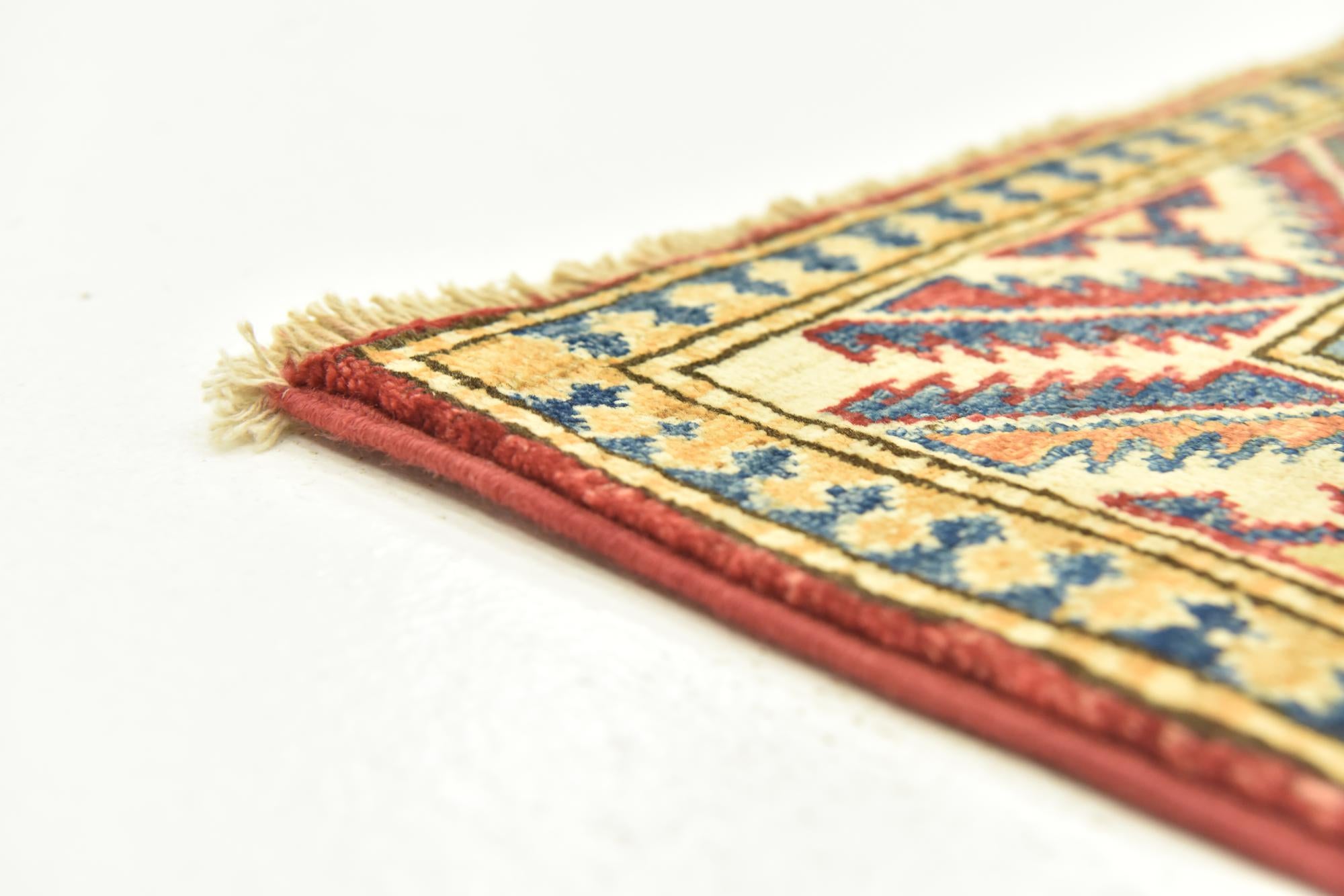 3' x 3' 9 Hand Knotted Kazak Oriental Rug