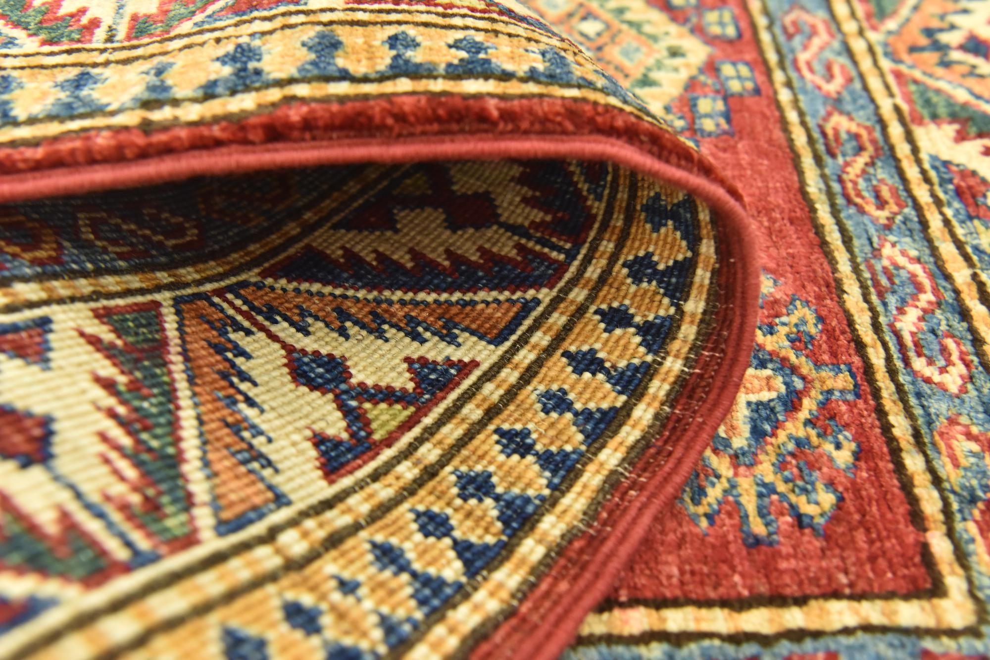 3' x 3' 9 Hand Knotted Kazak Oriental Rug