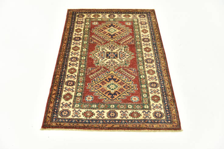 Detail image of 3' x 4' 4 Hand Knotted Kazak Oriental Rug