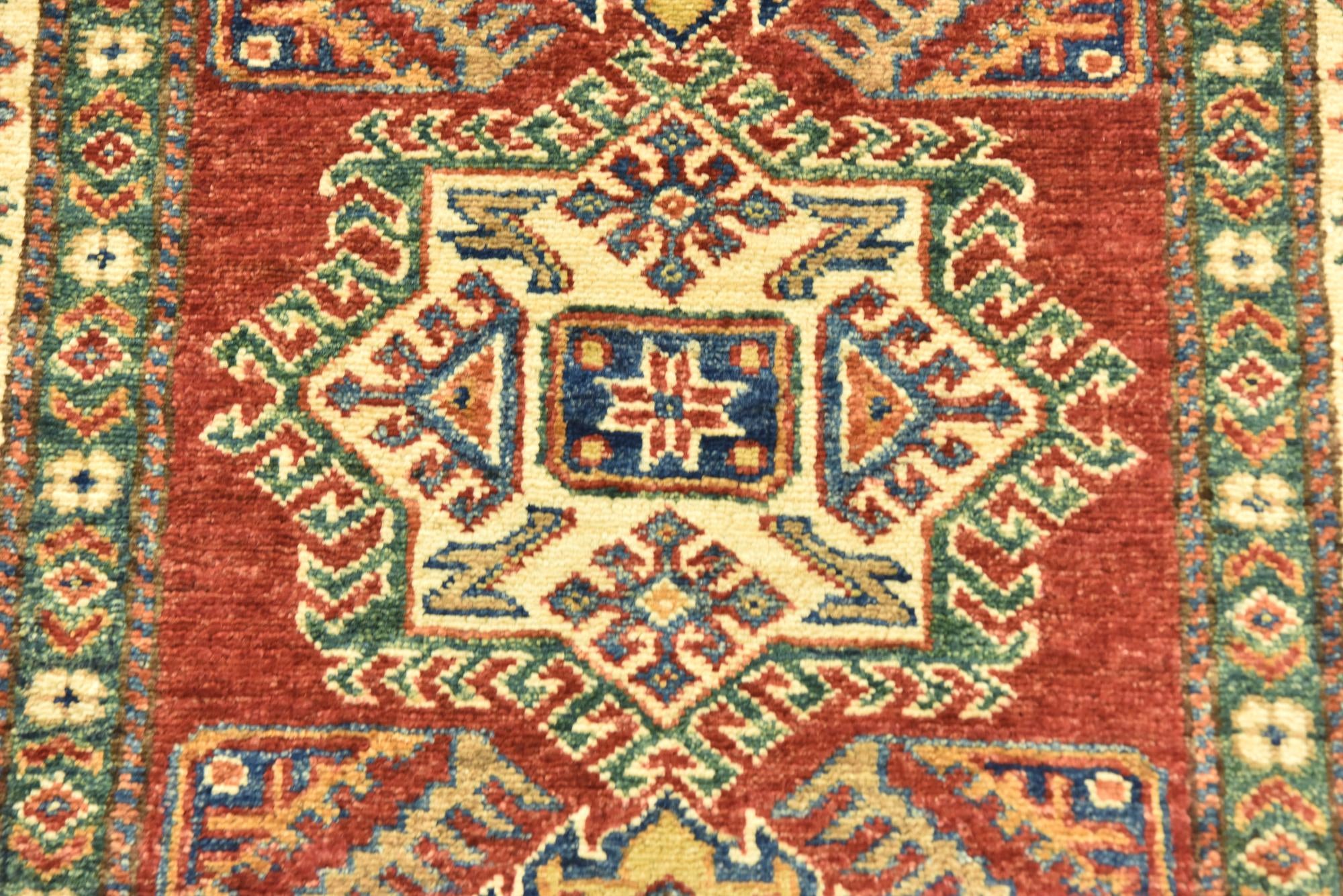 3' x 4' 4 Hand Knotted Kazak Oriental Rug