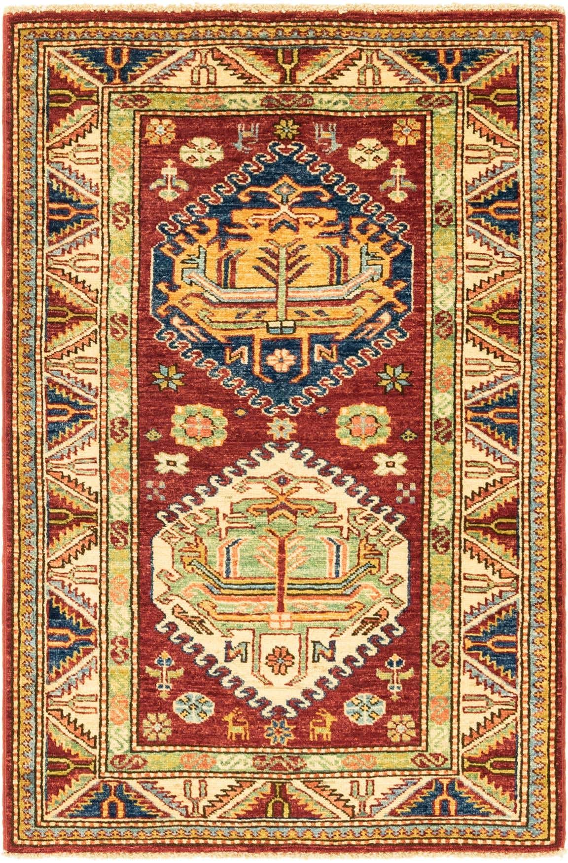 2' 9 x 4' 2 Hand Knotted Kazak Oriental Rug