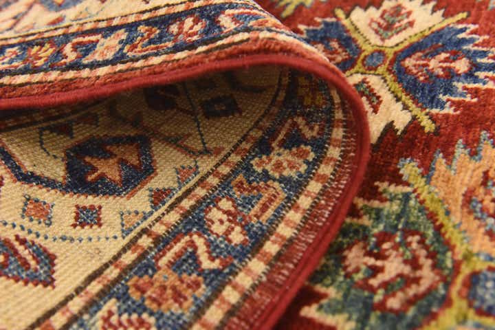 3' 4 x 5' 1 Hand Knotted Kazak Oriental Wool Rug