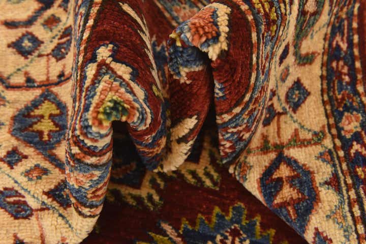 3' 4 x 5' 1 Hand Knotted Kazak Oriental Wool Rug