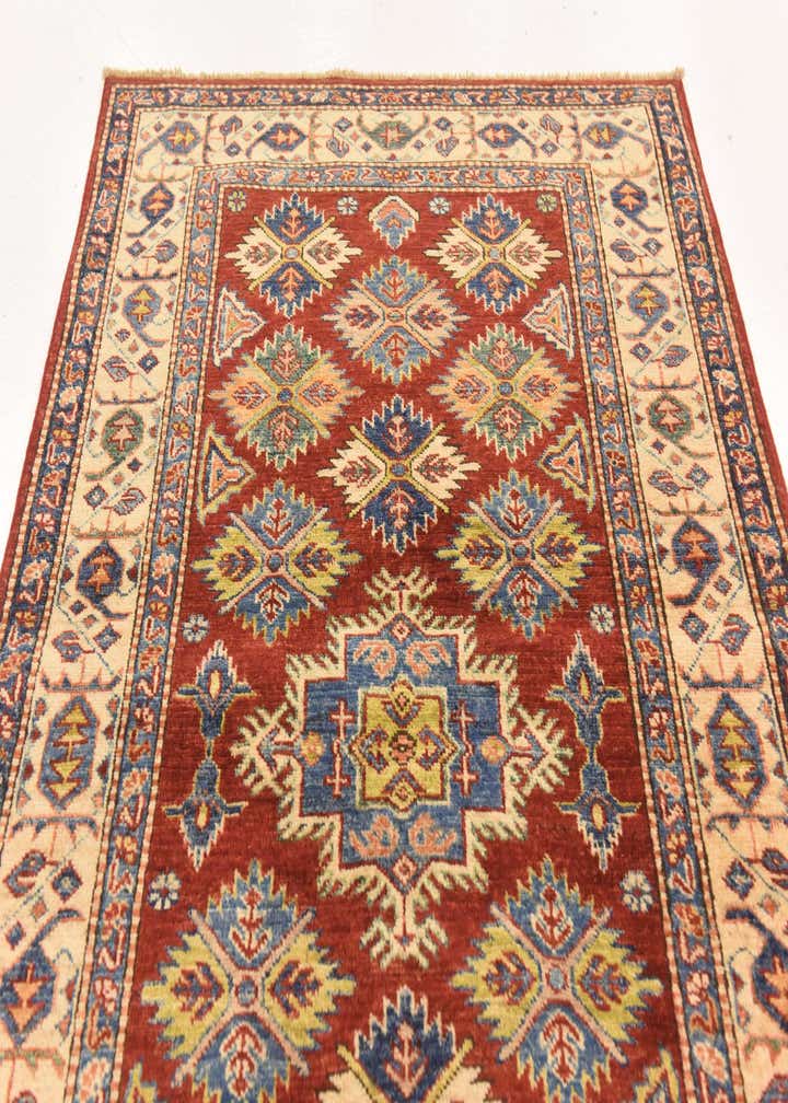 3' 4 x 5' 1 Hand Knotted Kazak Oriental Wool Rug