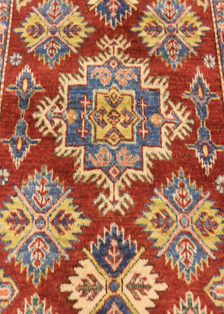 3' 4 x 5' 1 Hand Knotted Kazak Oriental Wool Rug