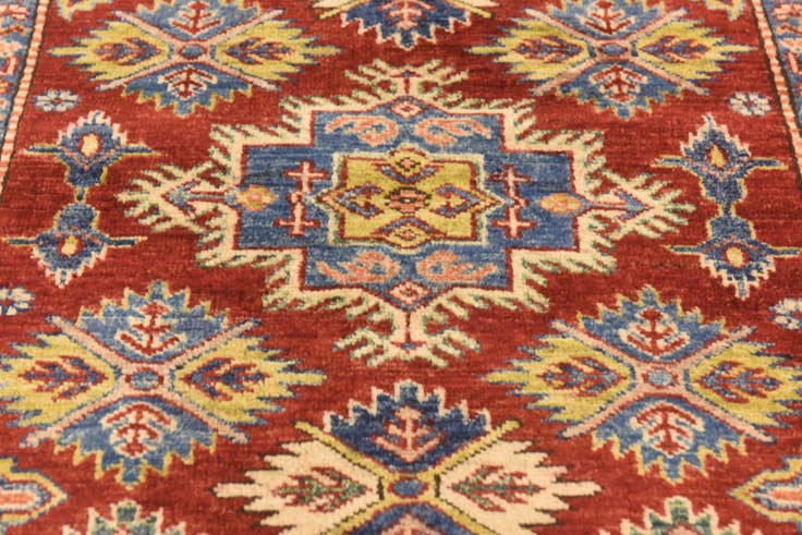 Detail image of 3' 4 x 5' 1 Hand Knotted Kazak Oriental Wool Rug