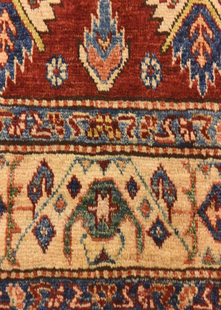 3' 4 x 5' 1 Hand Knotted Kazak Oriental Wool Rug