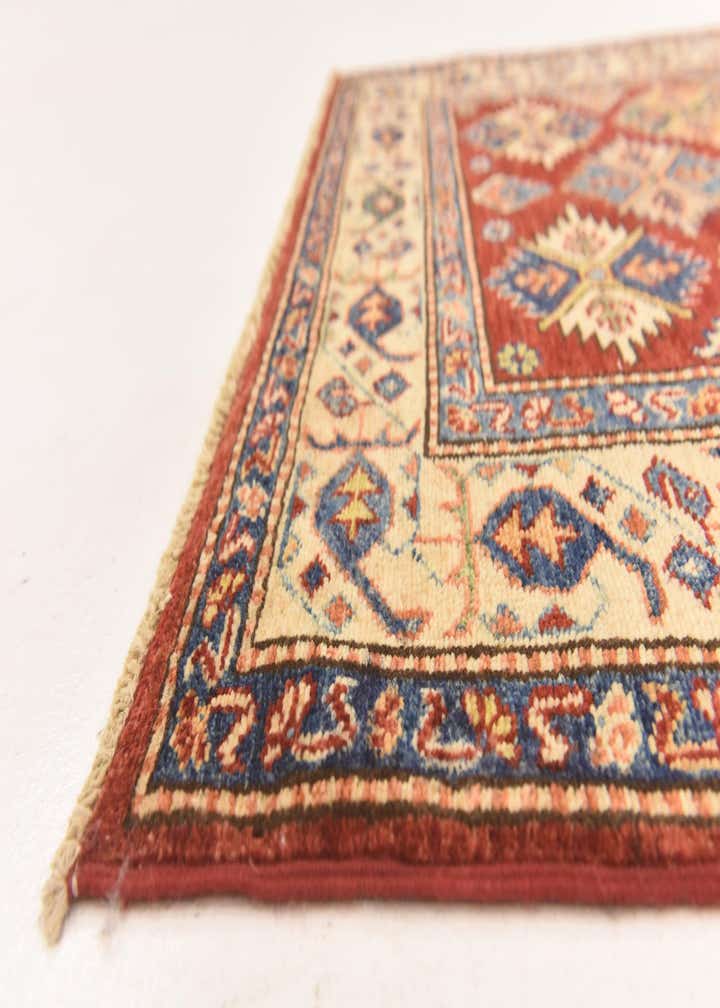 3' 4 x 5' 1 Hand Knotted Kazak Oriental Wool Rug