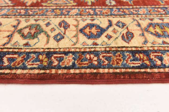 3' 4 x 5' 1 Hand Knotted Kazak Oriental Wool Rug