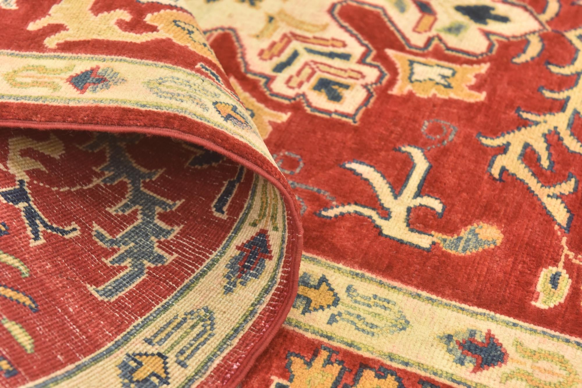 5' 8 x 7' 9 Hand Knotted Kazak Rug