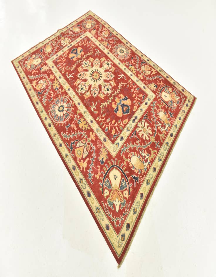 Detail image of 5' 8 x 7' 9  Hand Knotted Kazak Rug