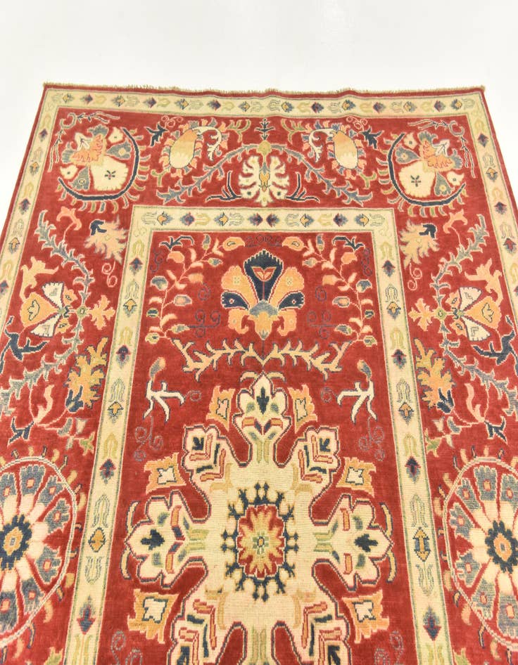 Detail image of 5' 8 x 7' 9  Hand Knotted Kazak Rug