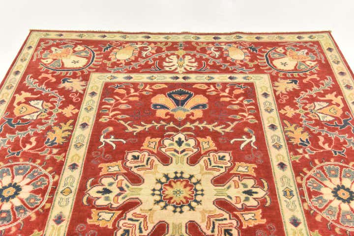 5' 8 x 7' 9 Hand Knotted Kazak Rug