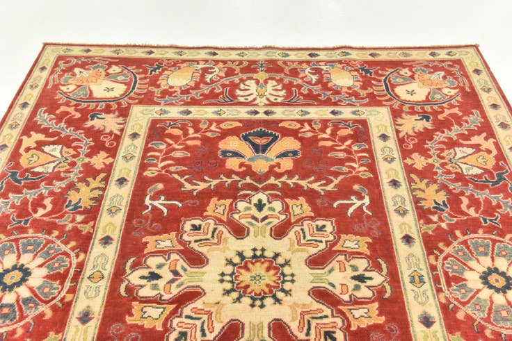 Detail image of 5' 8 x 7' 9 Hand Knotted Kazak Rug
