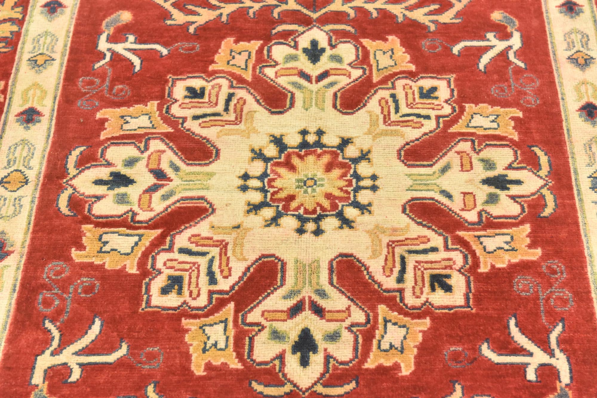 5' 8 x 7' 9 Hand Knotted Kazak Rug
