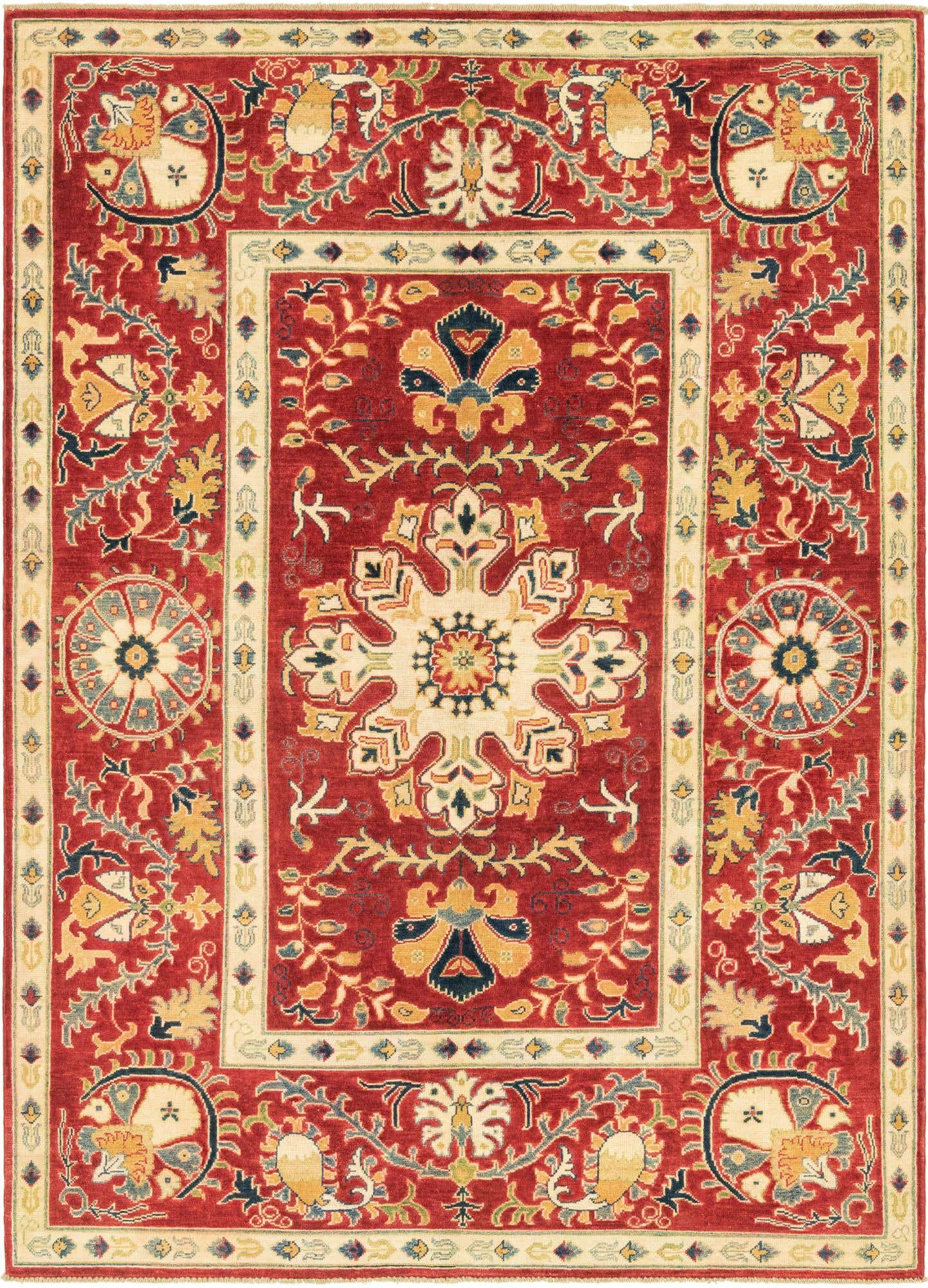 5' 8 x 7' 9 Hand Knotted Kazak Rug