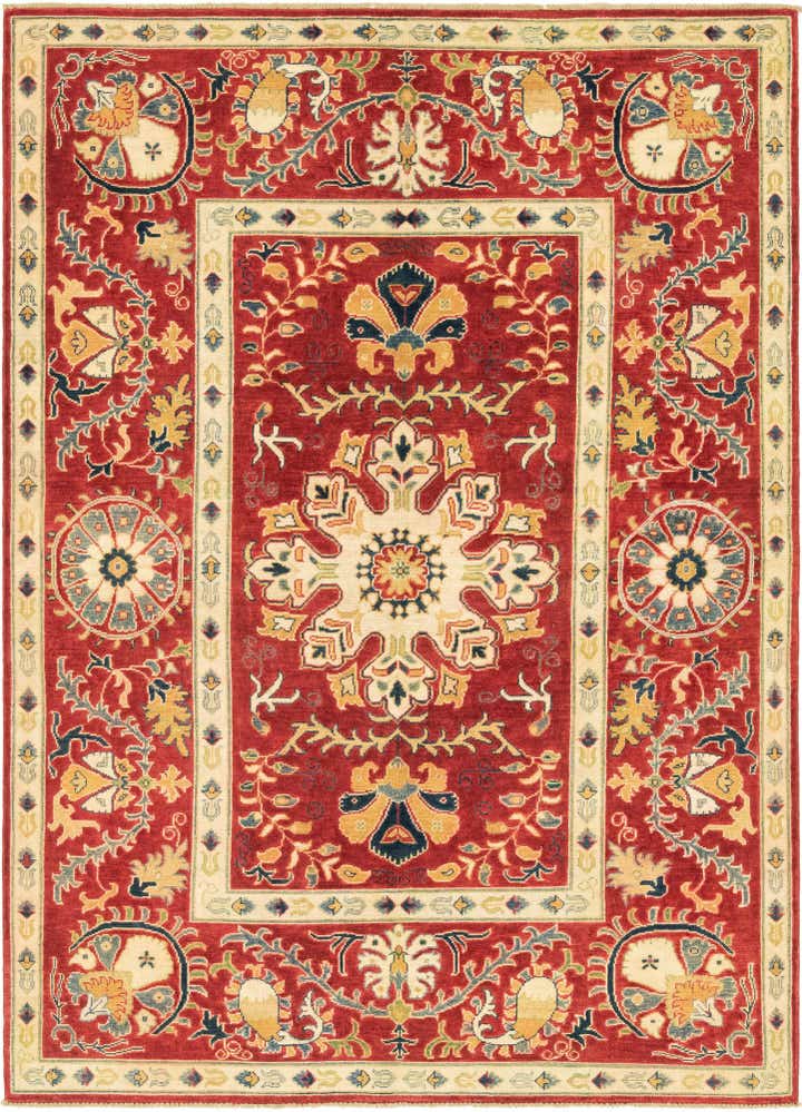 5' 8 x 7' 9 Hand Knotted Kazak Rug