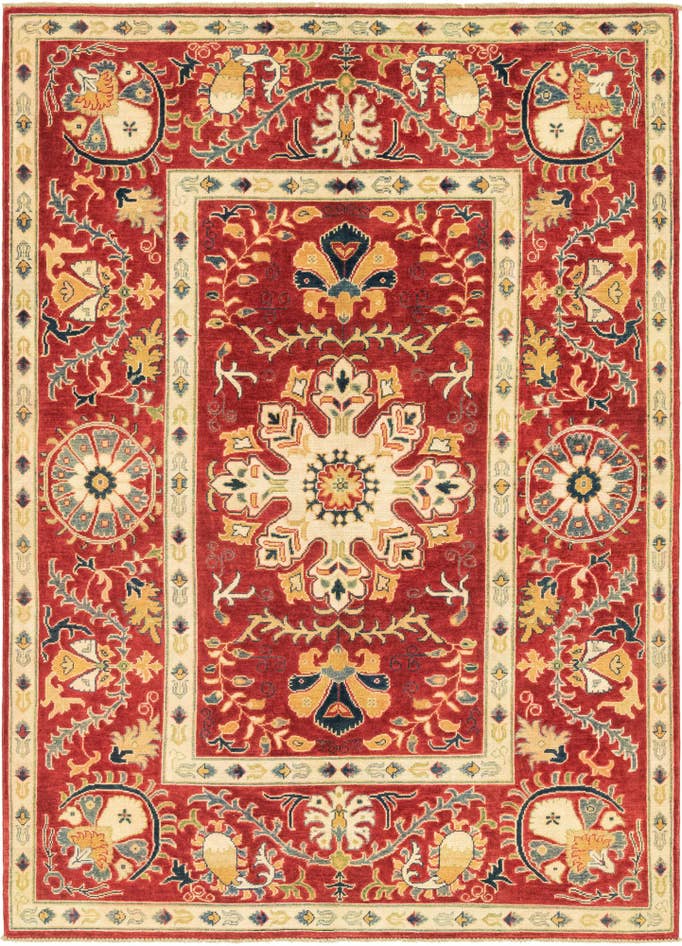 Detail image of 5' 8 x 7' 9 Hand Knotted Kazak Rug