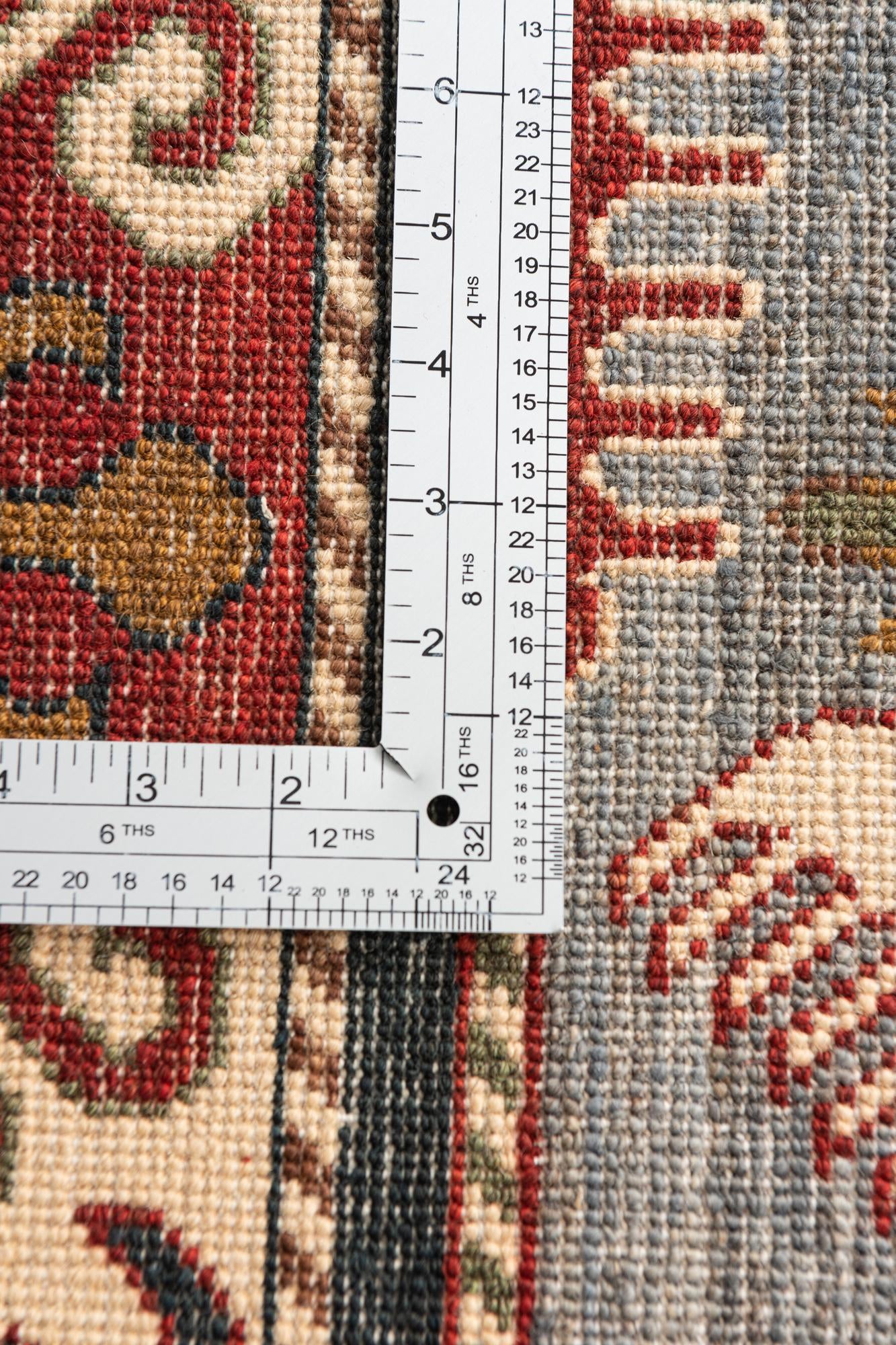 6' 7 x 9' 5 Hand Knotted Kazak Rug