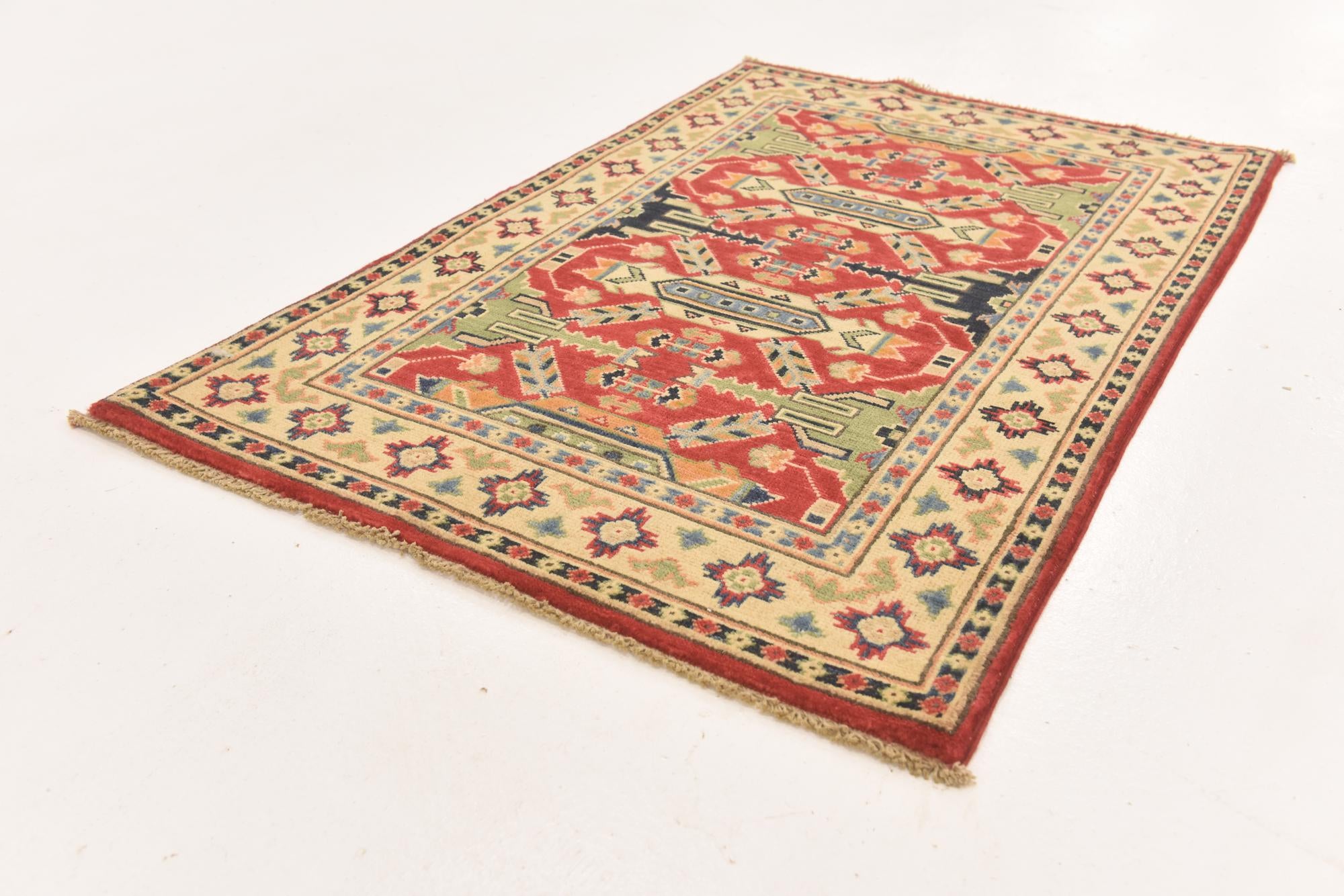 2' 8 x 4' 2 Hand Knotted Kazak Oriental Rug
