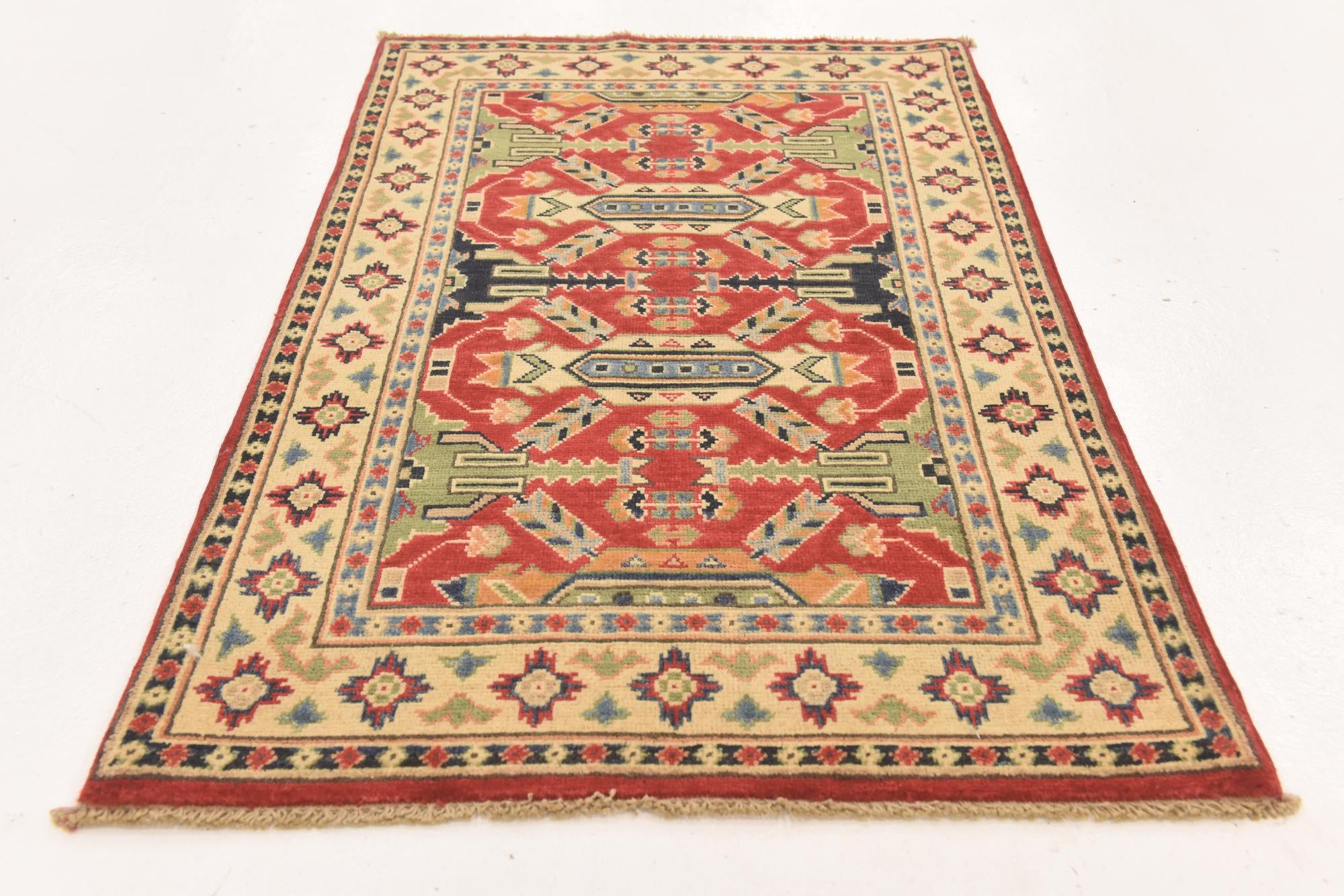 2' 8 x 4' 2 Hand Knotted Kazak Oriental Rug