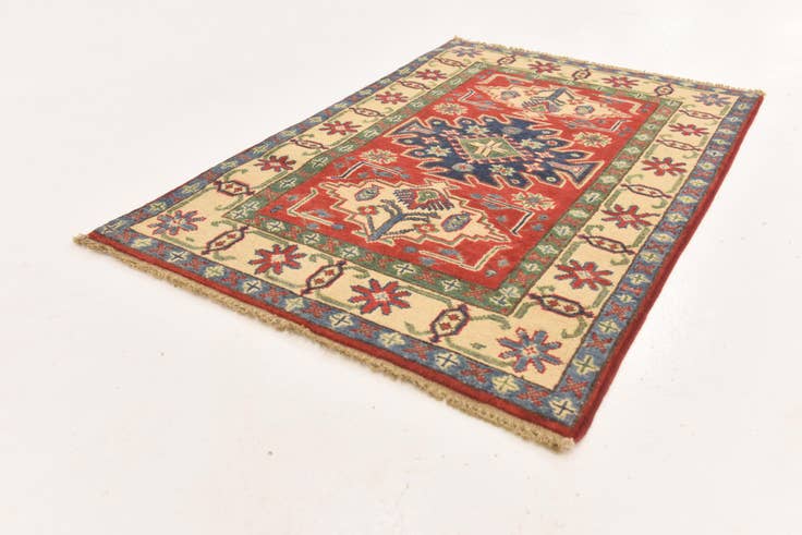 Detail image of 2' 8 x 4' 1 Hand Knotted Kazak Rug