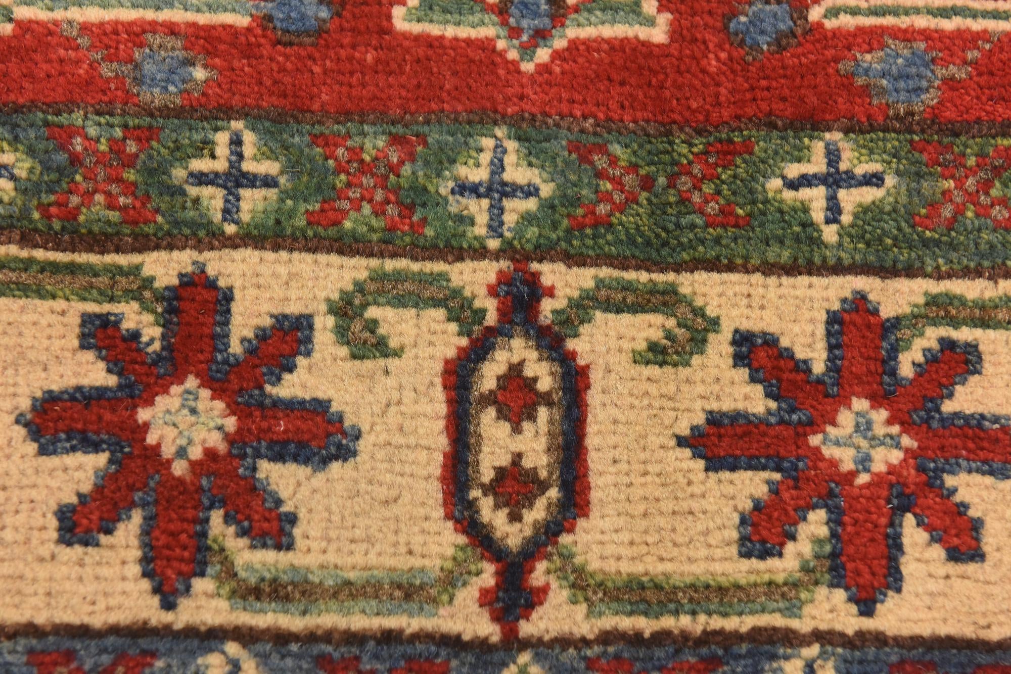 2' 8 x 4' 1 Hand Knotted Kazak Rug