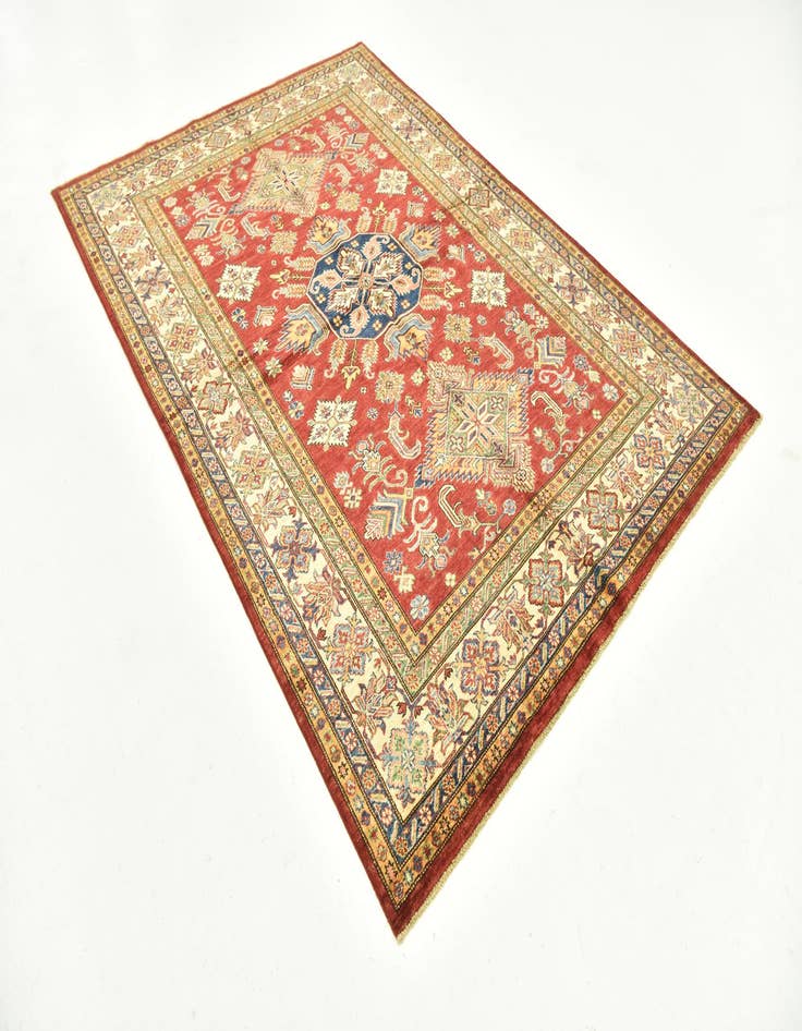 Detail image of 5' 9 x 8' 4 Hand Knotted Kazak Oriental Rug