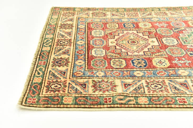 Detail image of 2' 7 x 4' 6 Hand Knotted Kazak Oriental Rug