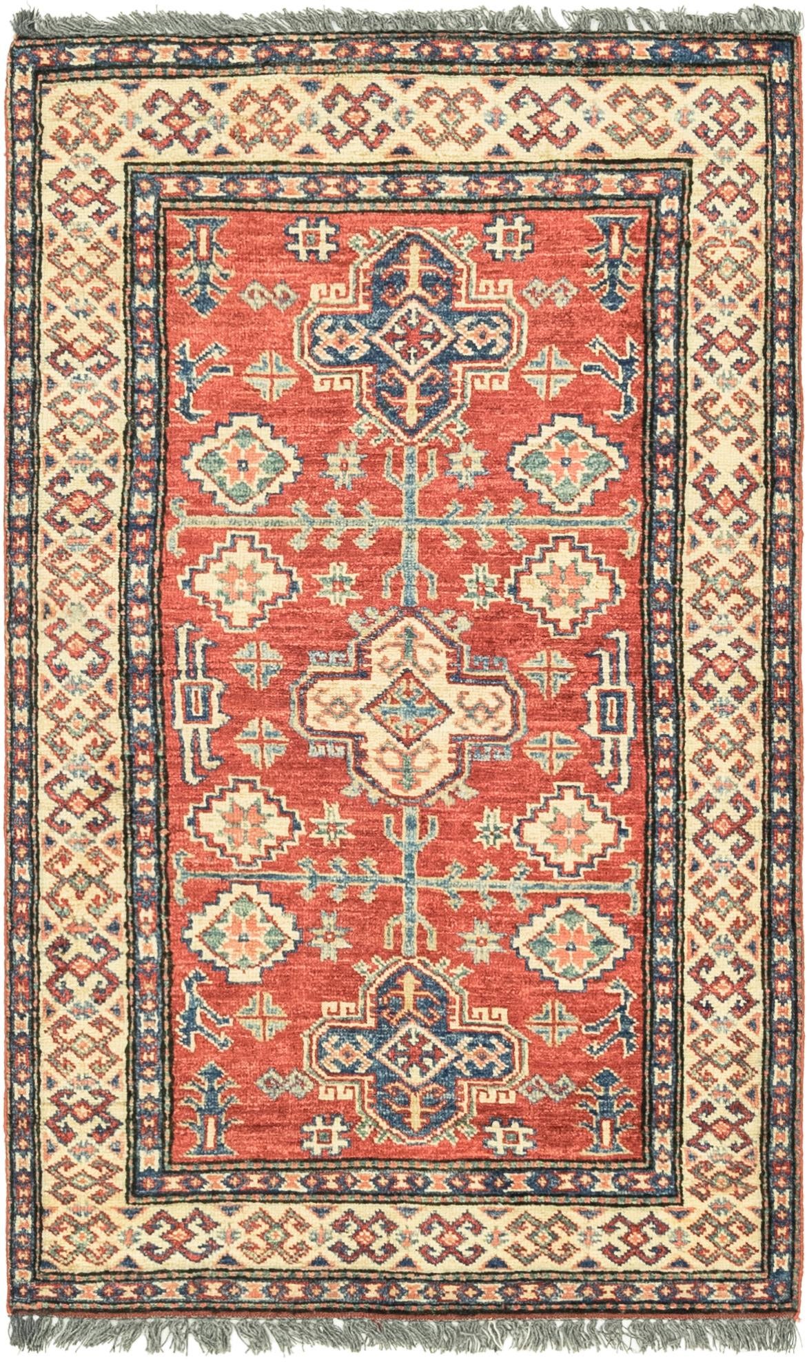 2' 8 x 4' 6 Hand Knotted Kazak Oriental Rug