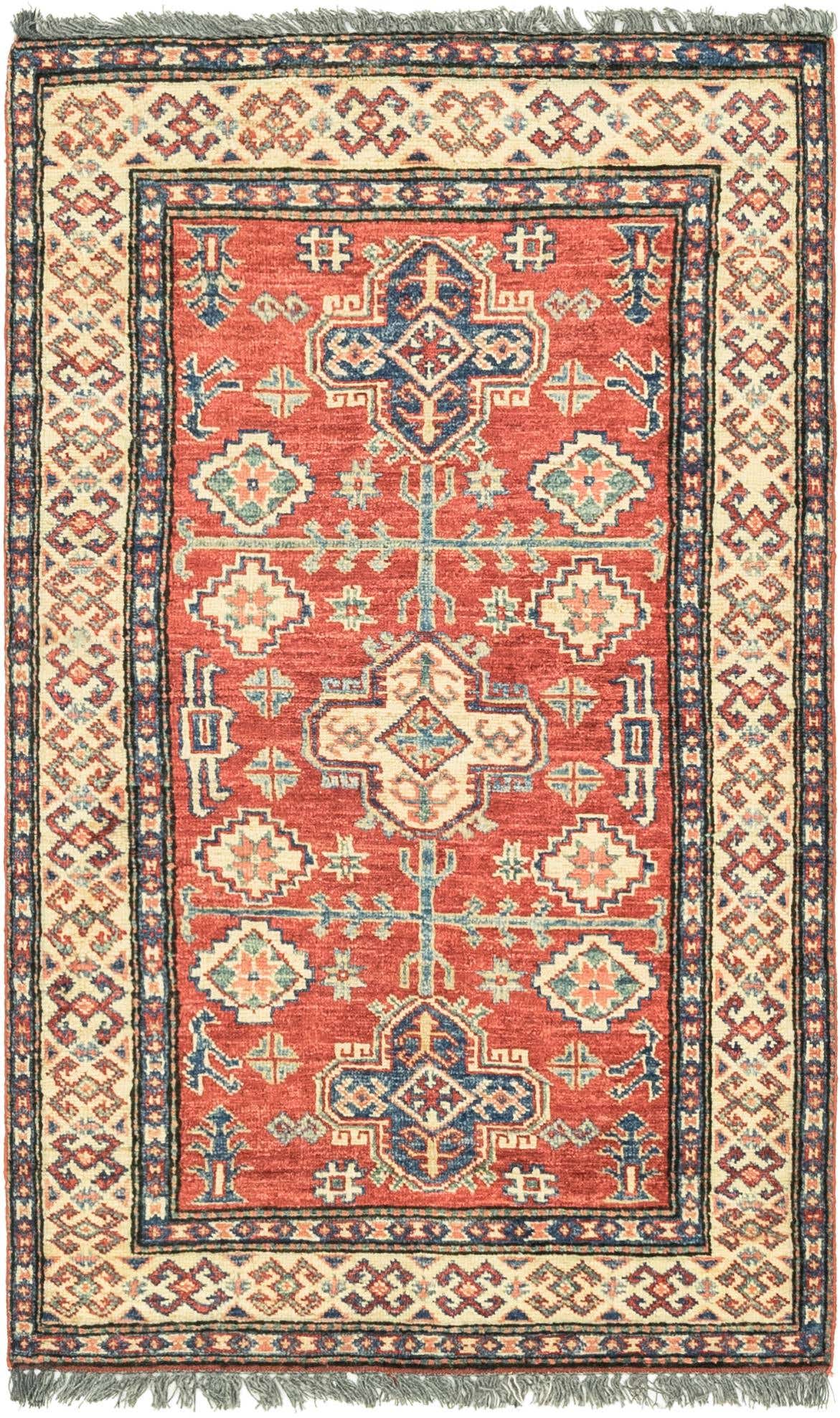 2' 8 x 4' 6 Hand Knotted Kazak Oriental Rug